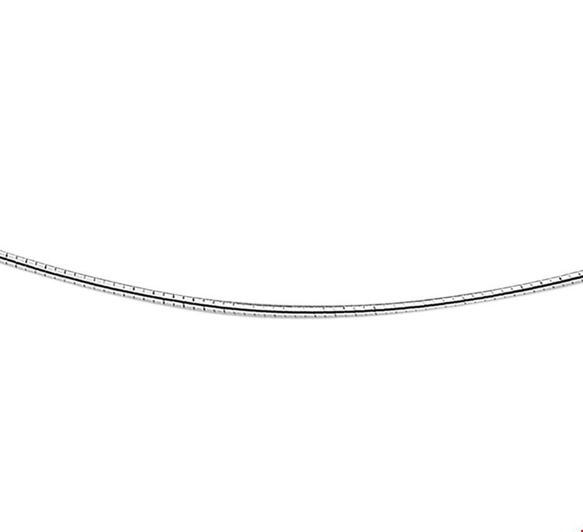 Zilveren omega collier 1302658