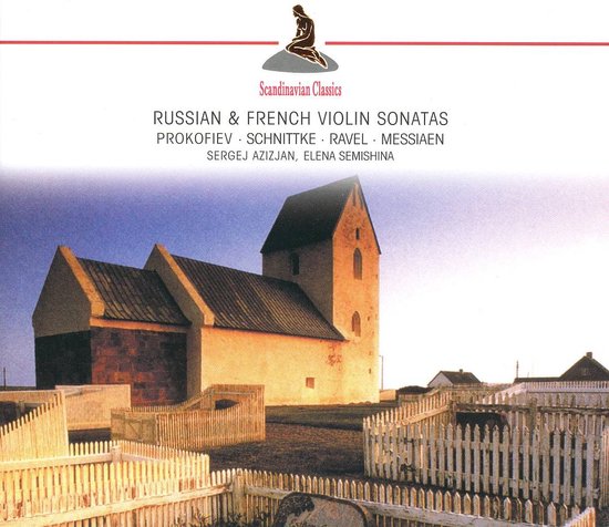 Cd-hoes met afbeelding van een kerk en Scandinavische klassiekers.