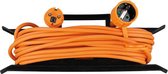 3x Verlengsnoer incl. oprolhaspel buiten 15 meter IP44