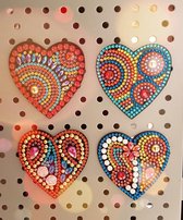 Diamond Painting Koelkastmagneten Hearts