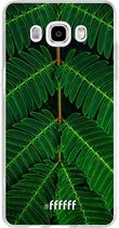 Samsung Galaxy J5 (2016) Hoesje Transparant TPU Case - Symmetric Plants #ffffff