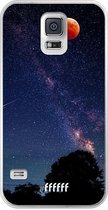 Samsung Galaxy S5 Hoesje Transparant TPU Case - Full Moon #ffffff