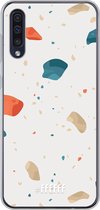 Samsung Galaxy A50s Hoesje Transparant TPU Case - Terrazzo N°3 #ffffff