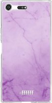 Sony Xperia XZ Premium Hoesje Transparant TPU Case - Lilac Marble #ffffff