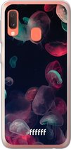 Samsung Galaxy A20e Hoesje Transparant TPU Case - Jellyfish Bloom #ffffff