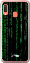 Samsung Galaxy A20e Hoesje Transparant TPU Case - Hacking The Matrix #ffffff