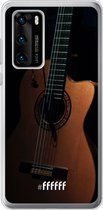 Huawei P40 Hoesje Transparant TPU Case - Guitar #ffffff