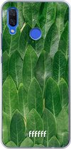 Huawei Nova 3 Hoesje Transparant TPU Case - Green Scales #ffffff