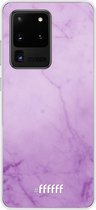 Samsung Galaxy S20 Ultra Hoesje Transparant TPU Case - Lilac Marble #ffffff