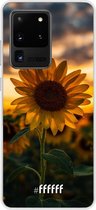 Samsung Galaxy S20 Ultra Hoesje Transparant TPU Case - Sunset Sunflower #ffffff