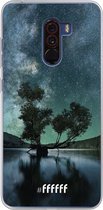 Xiaomi Pocophone F1 Hoesje Transparant TPU Case - Space Tree #ffffff
