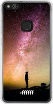 Huawei P10 Lite Hoesje Transparant TPU Case - Watching the Stars #ffffff