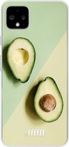 Google Pixel 4 XL Hoesje Transparant TPU Case - Avocado Aficionado #ffffff