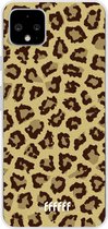 Google Pixel 4 XL Hoesje Transparant TPU Case - Jaguar Print #ffffff