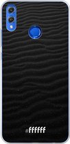 Honor 8X Hoesje Transparant TPU Case - Black Beach #ffffff