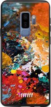 6F hoesje - geschikt voor Samsung Galaxy S9 Plus -  Transparant TPU Case - Colourful Palette #ffffff