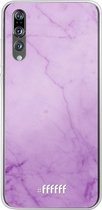 Huawei P20 Pro Hoesje Transparant TPU Case - Lilac Marble #ffffff