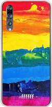 Huawei P20 Pro Hoesje Transparant TPU Case - Rainbow Canvas #ffffff