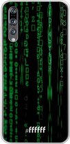 Huawei P20 Pro Hoesje Transparant TPU Case - Hacking The Matrix #ffffff