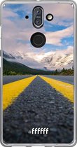 Nokia 8 Sirocco Hoesje Transparant TPU Case - Road Ahead #ffffff