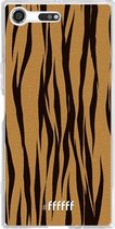 Sony Xperia XZ Premium Hoesje Transparant TPU Case - Tiger Print #ffffff