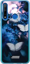 Huawei P20 Lite (2019) Hoesje Transparant TPU Case - Blooming Butterflies #ffffff