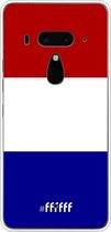 HTC U12+ Hoesje Transparant TPU Case - Nederlandse vlag #ffffff