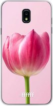 Samsung Galaxy J7 (2018) Hoesje Transparant TPU Case - Pink Tulip #ffffff