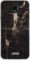 Samsung Galaxy J7 (2018) Hoesje Transparant TPU Case - Dark Golden Marble #ffffff