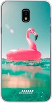 Samsung Galaxy J7 (2018) Hoesje Transparant TPU Case - Flamingo Floaty #ffffff