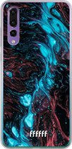 Huawei P30 Hoesje Transparant TPU Case - River Fluid #ffffff