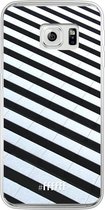 Samsung Galaxy S6 Edge Hoesje Transparant TPU Case - Mono Tiles #ffffff