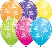 Folat Ballonnen Happy Birthday 28 Cm Latex 25 Stuks