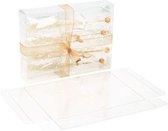 Plastic Doosjes 12,4x3,2x16,8cm Kristalhelder (25 stuks) | Geschenkdoos