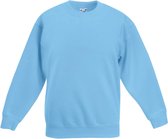 Fruit Of The Loom Kinder Unisex Premium 70/30 Sweatshirt (Hemel Blauw)