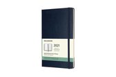 Moleskine 12 Maanden Agenda - 2021 - Wekelijks - Large (13x21 cm) - Sapphire Blue - Harde Kaft