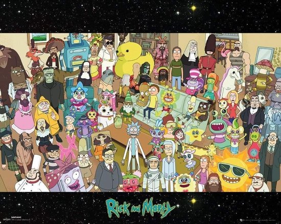 Poster Maxi Rick And Morty (Portal) 61 X 91.5 Cm - Officiel Pyramid International