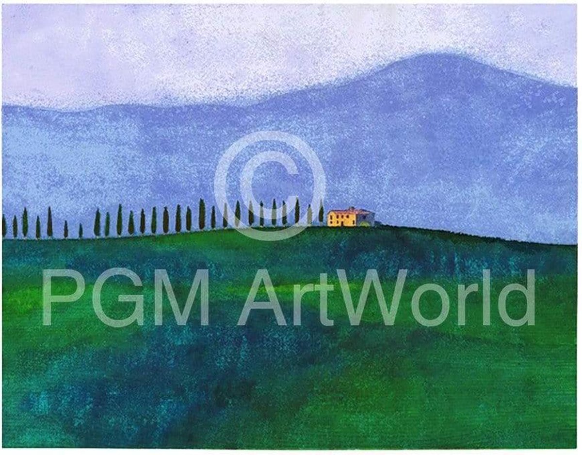 PGM Kunstdruk Ralf Westphal - Abendstimmung in der Toskana 70x50cm Divers