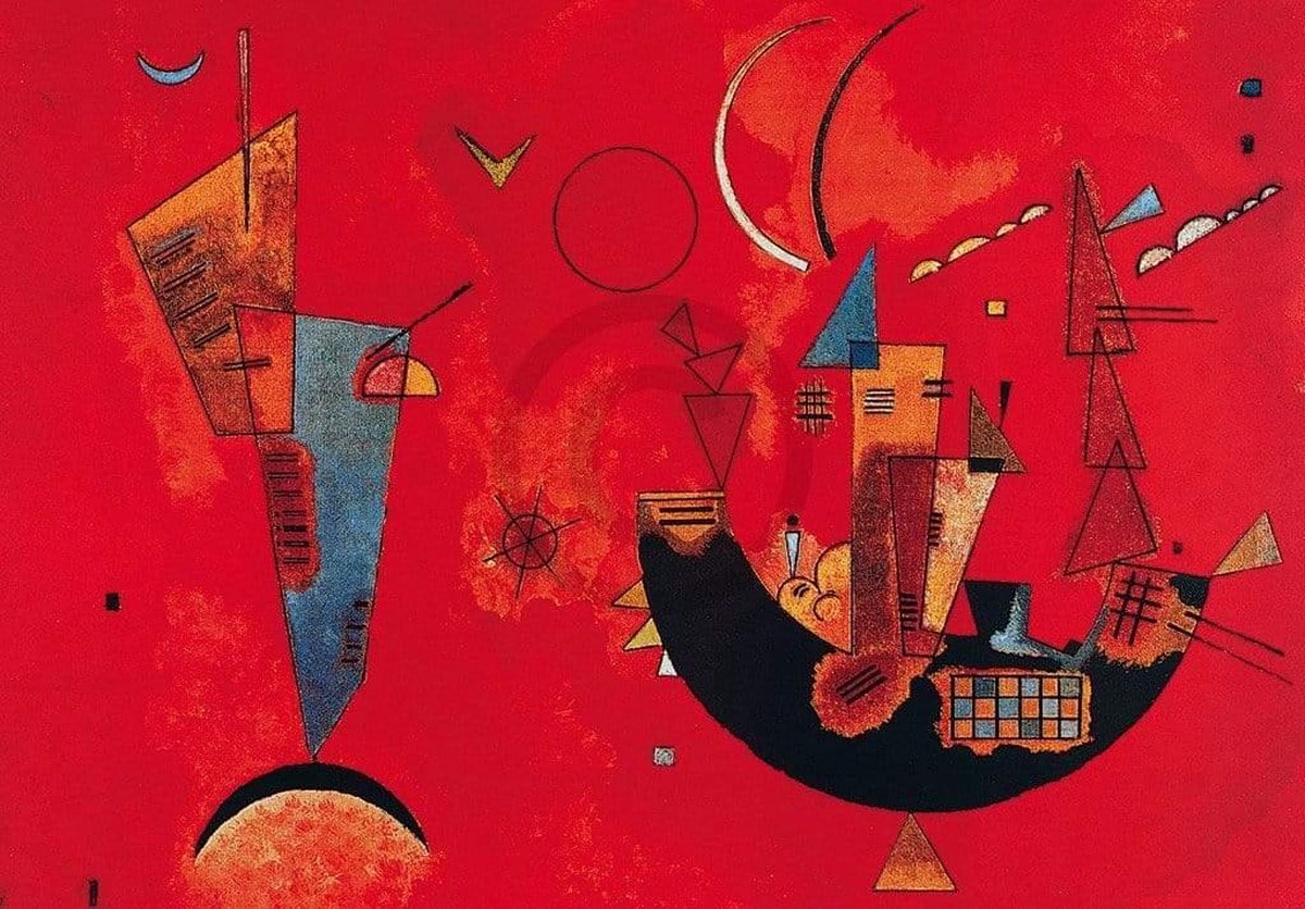PGM Kunstdruk Wassily Kandinsky - Mit und Gegen 100x70cm Divers