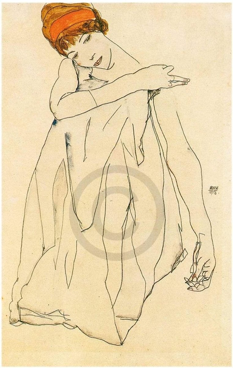 PGM Kunstdruk Egon Schiele - Die Tänzerin 50x70cm Divers