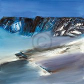 Kunstdruk Conny Roßkamp - Eislandschaft III 98x98cm