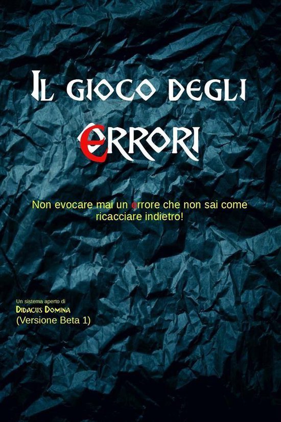 Il gioco degli errori - cover