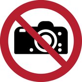 Pictogram bordje Fotografie verboden | Ø 300 mm - verpakt per 2 stuks