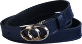 Donker blauwe riem - Minnesota Navy  Dames riem - Broekriem Dames - Dames riem -  Dames riemen - heren riem - heren riemen - riem - riemen - Designer riem - luxe