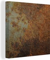 Toile Peinture Rouille - Mur - Zwart - 90x90 cm - Décoration murale