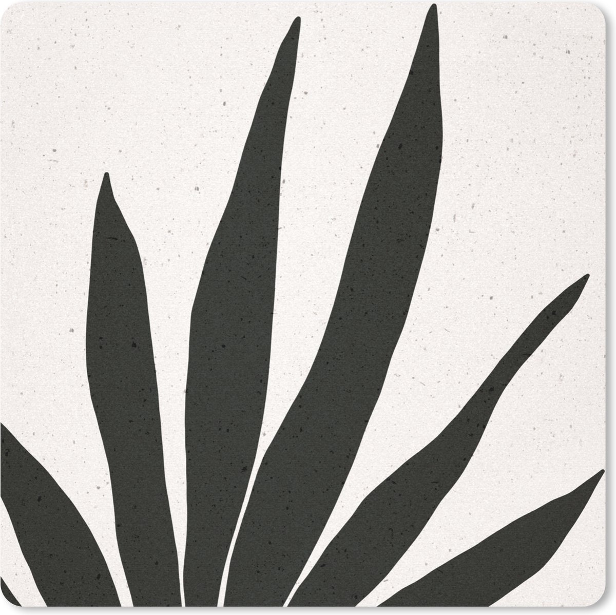 Muismat 20x20 cm - Mousepad Blad - Plant - Minimalisme - Muismatten
