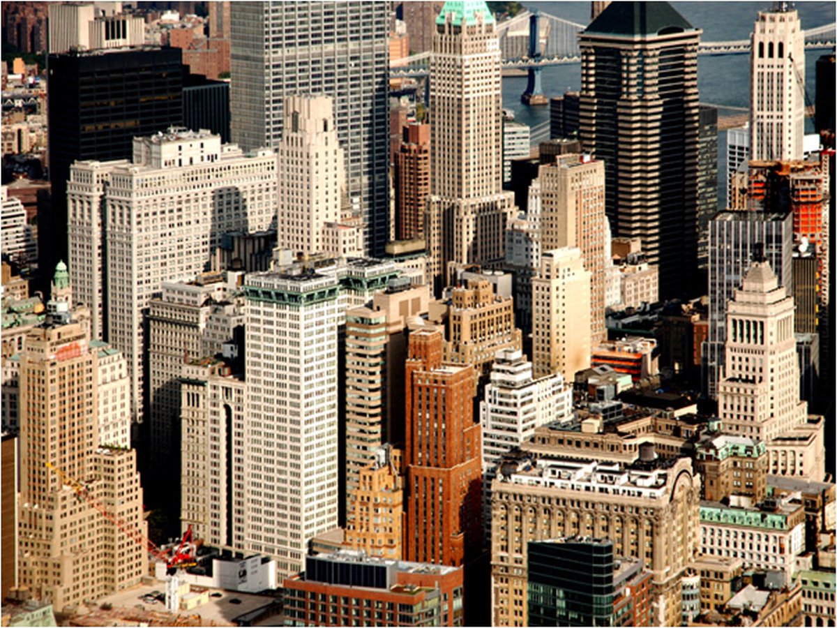Fotobehang - skyscrapers, Manhattan.