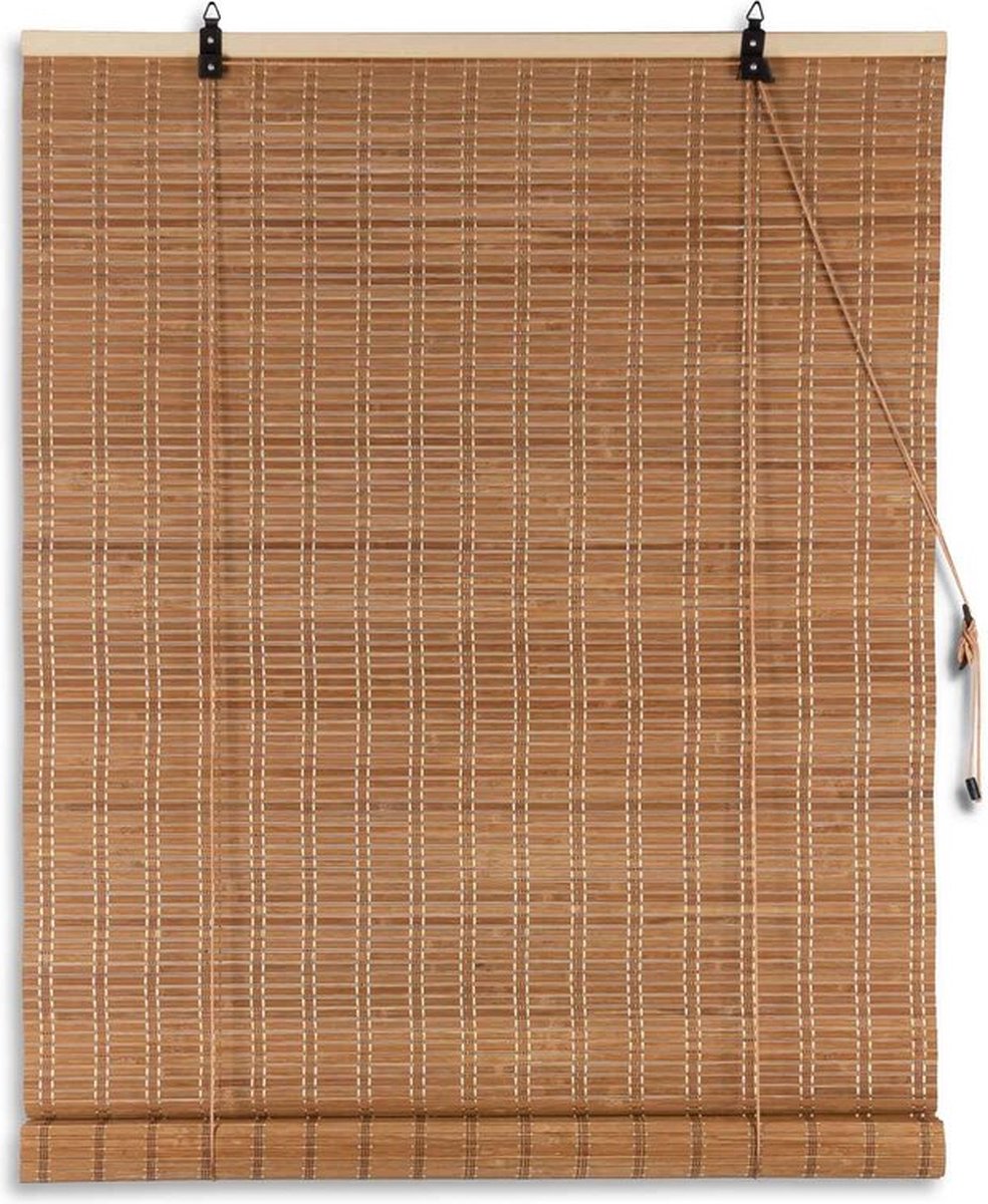 4goodz Bamboe Rolgordijn 100x220 cm - Donkerbruin