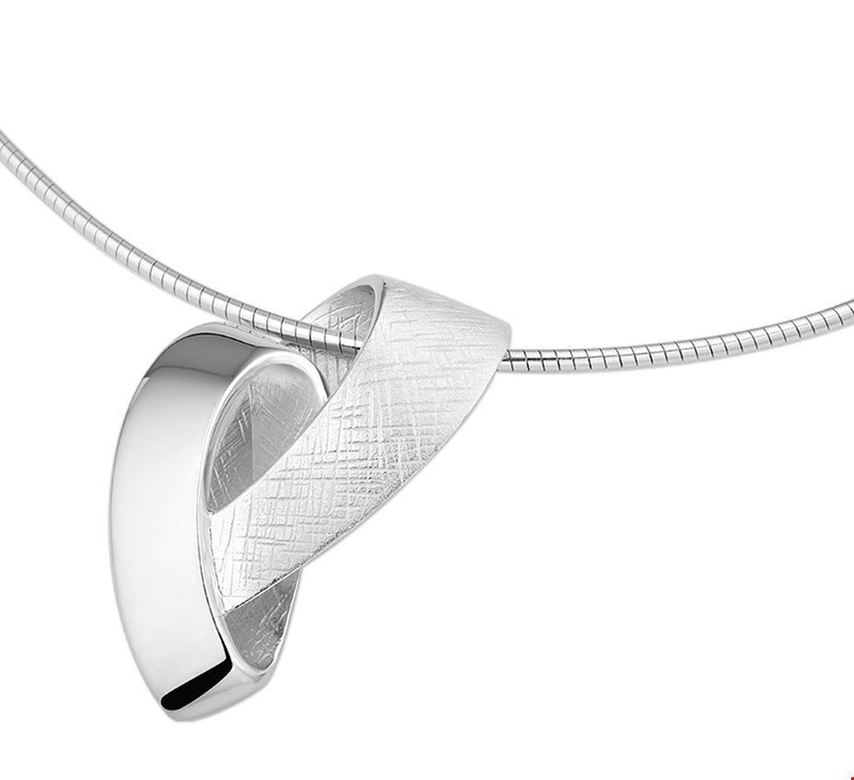 Zilver Gerhodineerde Collier gescratcht 1 1313864