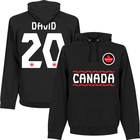 Canada David 20 Team Hoodie - Zwart - L